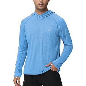 $11.37* | Roadbox Men's UPF 50+ Long-Sleeve Fishing Sun Hoodie (Various) at Amazon