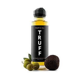$11.19 S&S Clip Q AMZ TRUFF Black Truffle Oil - Black Truffle Infused Olive Oil - Gourmet Dressing, Seasoning, Marinade, 5.6 oz