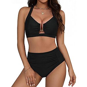 Hanna Nikole Womens High Waisted Bikini Sets $13.5