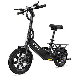 DYU C3 14" Folding Electric Bike 500W Motor 36V 7.8Ah Battery UL2849 E-bike $165.20 + Free Shipping