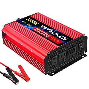 TATALIKEN 3500W-10KW Pure Sine Wave Inverter 12V to 110V 60HZ Continuous from $63 + Free Shipping