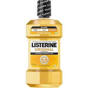 1L Listerine Original Antiseptic Mouthwash $4.20 w/ S&S + Free Shipping w/ Prime or on $35+