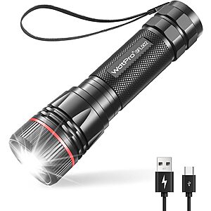 WdtPro LED Mini Rechargeable Flashlight (Various) $4.25 + Free Shipping w/ Prime or on $35+