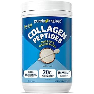 [SnS, AC] $9.88 | 14.46-Oz Purely Inspired Collagen Peptides Powder (Unflavored, 20 Servings) at Amazon