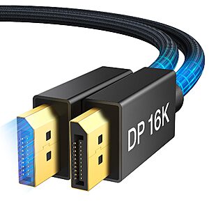 6.6' IVANKY 80Gbps 16K DisplayPort Cable 2.1 $8.99 + Free Shipping w/ Prime or on $35+