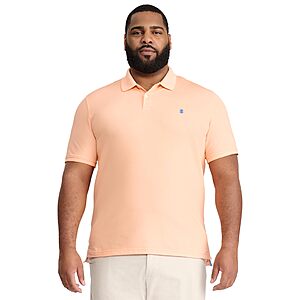 $21.99: IZOD Mens Big And Tall Advantage Performance Short Sleeve Polo Shirt (Various Colors/Sizes L-6XL Big/Tall)
