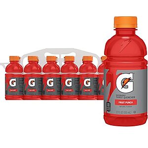 [SnS, AC] $5.64 | 12-Pack 12-Oz Gatorade Thirst Quencher (Fruit Punch) at Amazon
