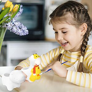 yasest Paint & Plant Flower Growing Kit for Kids - 4 Set DIY Animal Pattern Ceramic Painting Kit $14.99