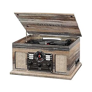 (NEW) Victrola The Quincy 6-in-1 Bluetooth Record Player & Multimedia Center $49.99 + Free S&H w/ Prime at Woot!