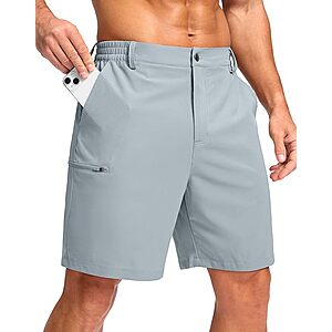 G Gradual Men's Casual Shorts 7"/ 9"/ 5" Lightweight 4 Pockets Stretch Quick-Dry Summer Shorts $14.83