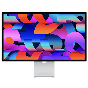 YYMV Apple - Studio Display(2022 Model) - Standard glass - Tilt-adjustable stand - Silver - Open Box $688.99
