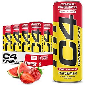 [SnS, AC] $13.21* | 12-Pack 12-Ounce C4 Energy Drink (Strawberry Watermelon Ice) at Amazon