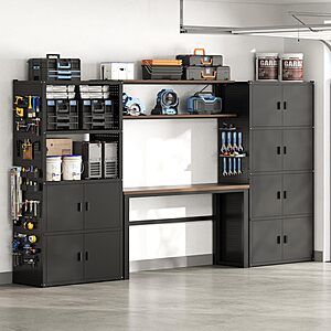 Fleximounts Fleximod 117" 3-in-1 Garage Storage Cabinet System $602.99