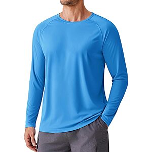 PINSPARK Mens UV Protection Long Sleeve Fishing Shirts $7 + Free Shipping w/ Prime or orders $35+