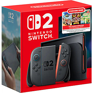 Best Buy Plus/Total Members: Nintendo Switch 2 Choose Your Game Console Bundle $450 + Free Shipping