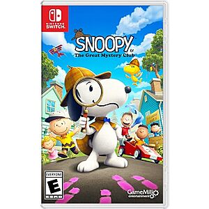 [AC] $24.99 | Snoopy & The Great Mystery Club (Nintendo Switch) at Amazon