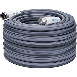 Fevone Garden Hose 95 ft x 5/8 in, Kink Resistant & Heavy Duty | Lightweight Hybrid Polymer Water Hose $11.99