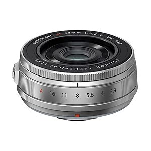 FUJIFILM FUJINON XF23mmF2.8 R WR Lens, Silver $399.95