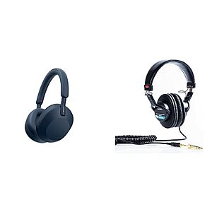 Sony WH-1000XM5 & MDR7506 Professional Large Diaphragm Headphone $361