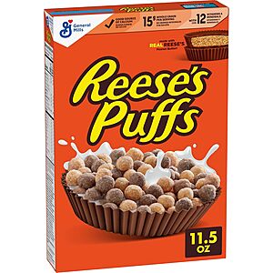 11.5-Ounce Reese's Puffs Chocolatey Peanut Butter Cereal $2.13 w/ S&S + Free Shipping w/ Prime or on $35+