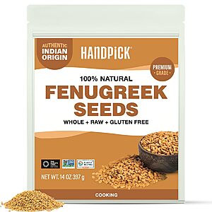 HANDPICK Fenugreek Seeds (14oz) ALL NATURAL Fenugreek $11.99 F/S With Prime