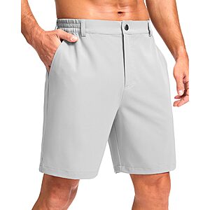 Pudolla Men's Lightweight Stretch Quick-Dry Golf Shorts w/ 3 Pockets (S-4XL, 5", 7" or 9", Various Colors) from $13.77 + Free Shipping w/ Prime or on $35+