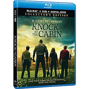 Knock at the Cabin - Collector's Edition Blu-ray + DVD + Digital $7.99 Amazon.com