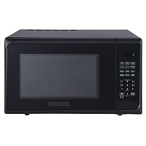 BLACK+DECKER 1.1 Cu Ft 1000W Microwave Oven (Stainless Steel Black) $49.99 or Less + Free Shipping