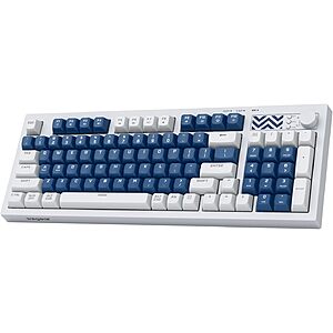 wegear 94-Key Tri-Mode Wireless Gaming Keyboard w/ Media Knob & Backlit (3 Colors) $17.99 + Free Shipping w/ Prime or on $35+