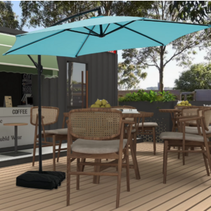 Autlaycil 10' Cantilever Patio Umbrella w/ Base (Various Colors) $70 + Free Shipping