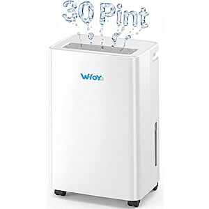 WHOY 30 Pints Smart Dehumidifier with WiFi App $79.99