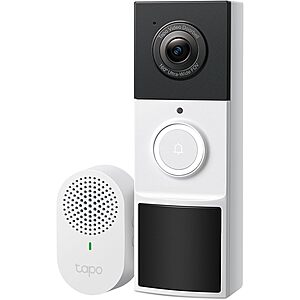 Tapo 2K Wireless Smart Video Doorbell w/ Chime (D210) $49.99 + Free Shipping