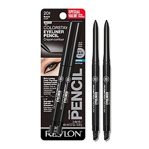 2-Pack Revlon ColorStay Waterproof Eyeliner Pencils w/ Built-In Sharpener (Black) $4.47 w/ S&S + Free Shipping w/ Prime or on $35+