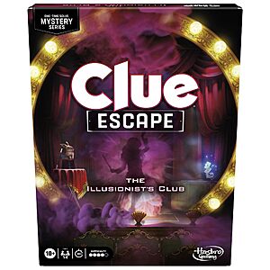 Clue Escape the Illusionists Club Board Game $9.39 + Free Shipping w/ Prime or on $35+