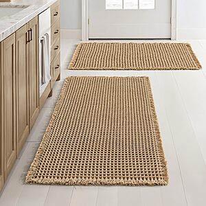 2-Pack 18" x 30" MIULEE Waffle Bathroom Rugs (Brown) $21.24 + Free Shipping w/ Prime or on $35+