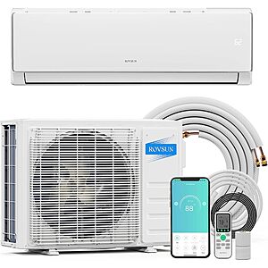 ROVSUN 11500 BTU Wifi Enabled Mini Split Air Conditioner & Heater $399.98