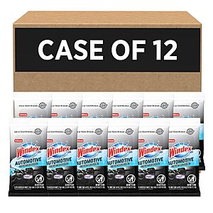 SC Johnson Professional Windex Automobile Wipes 25 CT, Case Pack of 12 $26.68