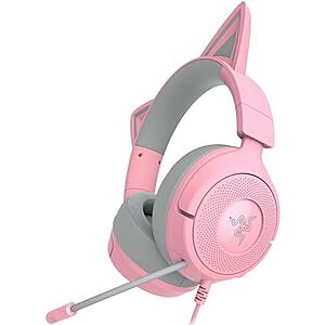 [AC] $34.99 | Razer Kraken Kitty V3 X Wired Gaming Headset (PC, PS, Switch, Mobile; Pink) at Amazon