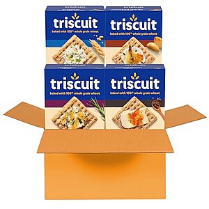 [SnS, AC] $8.48** | 4-Pack 8.5-Oz Triscuit Whole Grain Wheat Crackers (4 Flavor Variety Pack) at Amazon