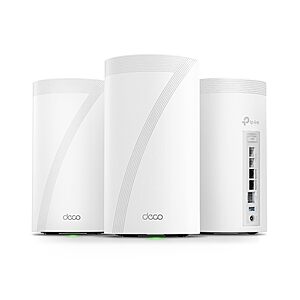 TP-Link Deco 7 Elite BE95 Quad-Band WiFi 7 BE33000 Whole Home Mesh System - 16-Stream, 2x 10G + 2x 2.5G Ports Wired Backhaul (3-Pack) $1124.99