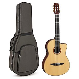 Yamaha NCX3 NT Cutaway Acoustic-Electric Nylon-String Classical Guitar With Reinforced Carrying Bag , Natural $829.63