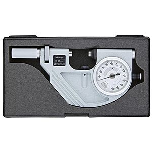 Mitutoyo 523-121 Dial Snap Meter, 0-25mm Range, 0.001mm Graduation, +/-0.060mm Indicating Range $428.73
