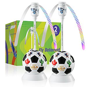 2-Pack chemotex Soccer Themed Fly Repellent Spinner w/ Holographic Blades $6.49 ($3.25 each) + Free Shipping w/ Prime or on $35+