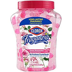 [SnS, AC] $1.26* | 12-Oz Clorox Fraganzia Crystal Gel Beads Air Freshener (Sweet Rosewater) at Amazon