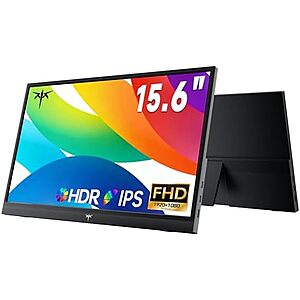 [AC] $44.22* | 15.6" KTC 1080P Portable IPS HDR Monitor w/ USB-C & Mini-HDMI at Amazon