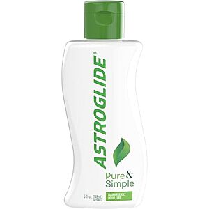 [SnS, AC] $8.24* | 5-Oz Astroglide Pure & Simple Water-Based Personal Lubricant at Amazon