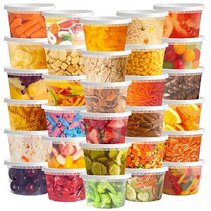 TashiBox 50 Sets 16 Oz Plastic Deli Containers with Lids $12.94 + Free S&H w/ Prime or $35+