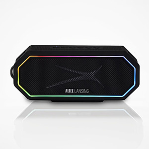 Open Box Altec Lansing Hydra Jolt 2.0 Everything Proof Wireless Magnetic Portable Bluetooth Speaker, Black $13
