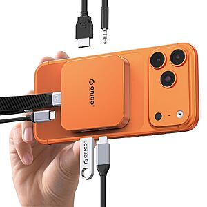 ORICO 10Gbps Magnetic M.2 Docking Station, 6-in-1 USB C HUB & M.2 2230 NVMe Enclosure  $30.46
