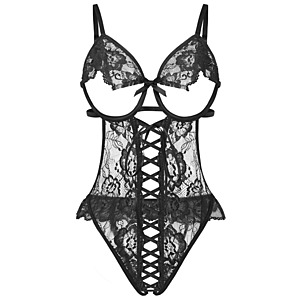 Avidlove Women One Piece Lingerie Lace Bodysuit (various) $6 + Free shipping w/ Prime or orders $35+